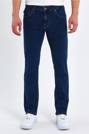 شلوار جین آبی مردانه پاچه لوله ای کد 697027371