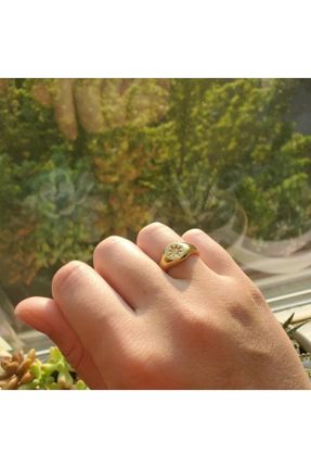 انگشتر جواهر طلائی زنانه کد 697016016