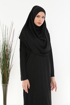 لباس حجاب مشکی زنانه سایز بزرگ Asgard Tesettür - کد 148853057
