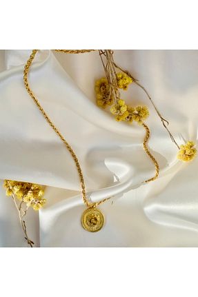 گردنبند جواهر طلائی زنانه روکش طلا LeylanTakı - کد 76752260