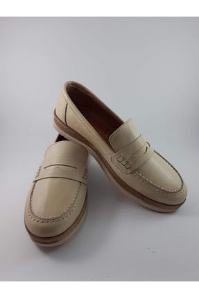 کفش کژوال بژ زنانه چرم خالص Alemara - کد 90589522