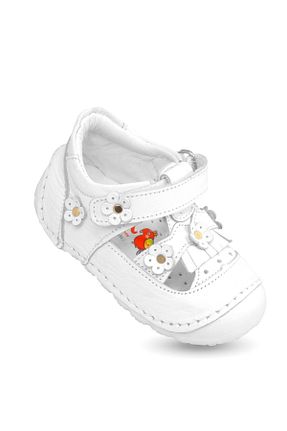 بابت سفید بچه گانه چرم خالص KAPTAN JUNIOR - کد 34998214