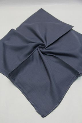 روسری طوسی ساتن KİBAR İPEK - کد 91317534
