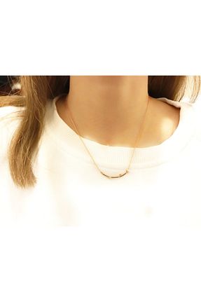 گردنبند نقره صورتی زنانه 925 عیار Minimalist - کد 95894327