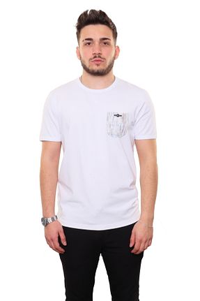 تیشرت سفید مردانه رگولار Lionette - کد 696177078