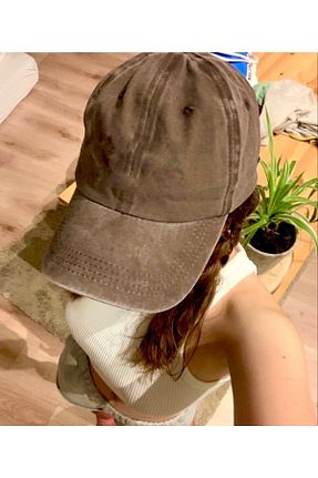 کلاه قهوه ای زنانه پنبه ای Goldmine - کد 696512585