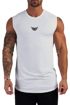 تی شرت اسپرت سفید مردانه رگولار پلی استر تکی کد 696695901