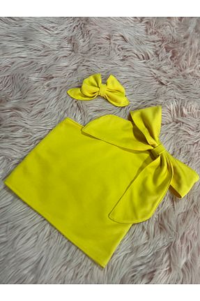 بلوز زرد بچه گانه ساده NA ADDESIGN - کد 697082975