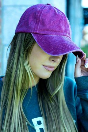کلاه بنفش زنانه پنبه ای Goldmine - کد 696513491
