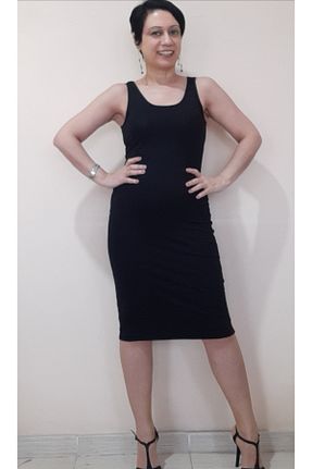 لباس سایز بزرگ مشکی زنانه Penye Mertcan Butik - کد 696708466