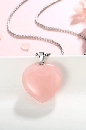 گردنبند جواهر صورتی زنانه سنگ NBS Beautiful Naturel Stones - کد 696548447