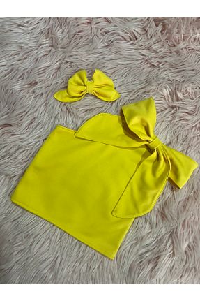 بلوز زرد بچه گانه ساده NA ADDESIGN - کد 697082975