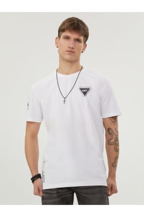 تی شرت سفید مردانه رگولار کد 248230820