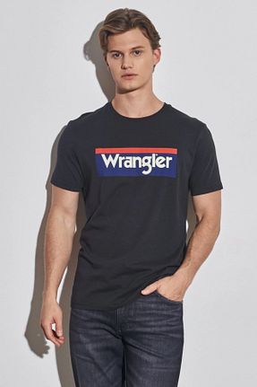 تیشرت طوسی مردانه یقه دوچرخه Wrangler - کد 697423768