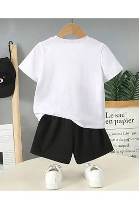 ست بالاتنه و پائین تنه سفید بچه گانه بافت LOUİSA - کد 697891610