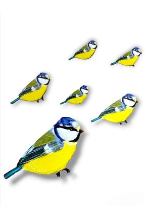 استیکر دیوار زرد AKIN AKSESUAR HEDİYELİK - کد 698127942