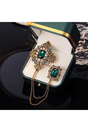سنجاق سینه رنگی زنانه فلزی ESJ - کد 478136978