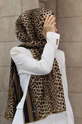 شال بژ زنانه Medine İpeği Vissona - کد 698232900