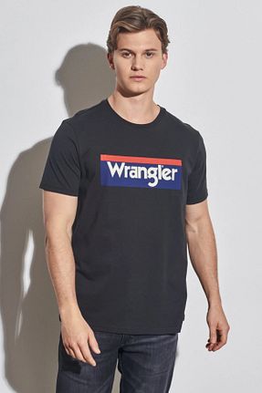 تیشرت طوسی مردانه یقه دوچرخه Wrangler - کد 697423768
