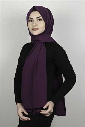 شال بنفش زنانه پنبه پلی استر Hint İpek - کد 697971645