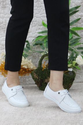 کفش کژوال سفید زنانه پاشنه کوتاه ( 4 - 1 cm ) پاشنه ساده کد 698458830