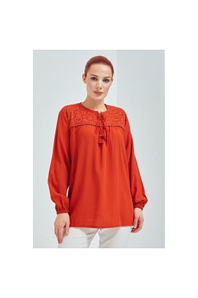 بلوز نارنجی زنانه ساده Fresh&Moda - کد 312715941