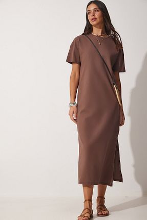 لباس قهوه ای زنانه بافتنی Happiness İstanbul - کد 698366534