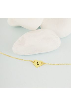 دستبند نقره طلائی زنانه 925 عیار Dkmn Silver - کد 698618295