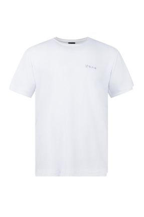 تی شرت سفید مردانه یقه خدمه رگولار کد 699299116
