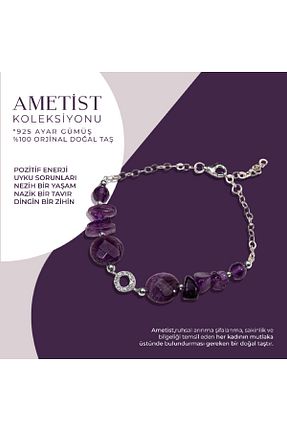 دستبند نقره زنانه 925 عیار OSMANLI DOĞAL TAŞ - کد 699308774