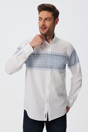 پیراهن سفید مردانه رگولار Lee Cooper - کد 699410513