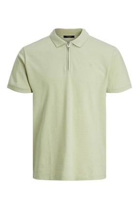 تی شرت سبز مردانه اسلیم فیت پنبه - پلی استر کد 699506080