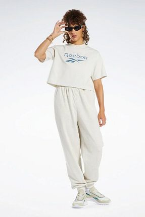 تیشرت بژ زنانه کراپ Reebok - کد 699521844