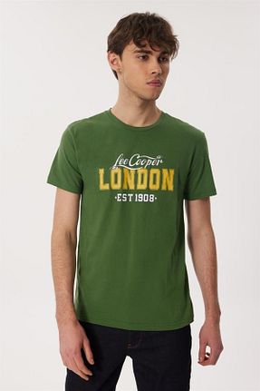تیشرت سبز مردانه رگولار Lee Cooper - کد 699340089