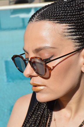 عینک آفتابی قهوه ای زنانه UV400 By Harmony - کد 95389173