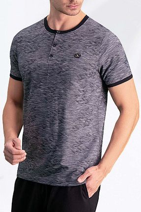 ست لباس راحتی طوسی مردانه Zigzag Arnetta - کد 5939310