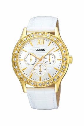 ساعت مچی سفید زنانه چرم Lorus - کد 647407