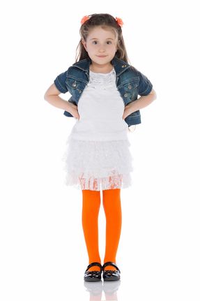 جوراب نارنجی بچه گانه جوراب شلواری Penti - کد 2258187