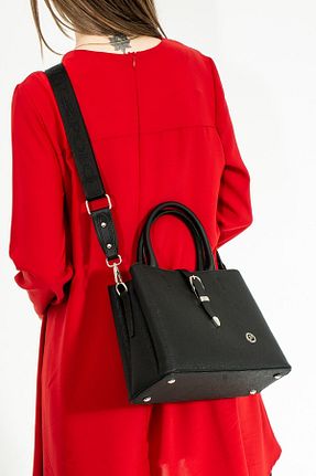 کیف دوشی مشکی زنانه چرم مصنوعی Just Polo - کد 699334149