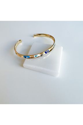 دستبند جواهر طلائی زنانه روکش طلا کد 699494511