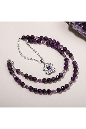 گردنبند نقره زنانه 925 عیار OSMANLI DOĞAL TAŞ - کد 699872325
