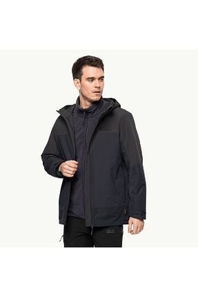 کاپشن مشکی مردانه پلی استر Jack Wolfskin - کد 700195089