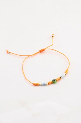 دستبند جواهر نارنجی زنانه کد 700506579