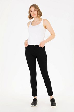 شلوار جین مشکی زنانه پاچه تنگ U.S. Polo Assn. - کد 700730882