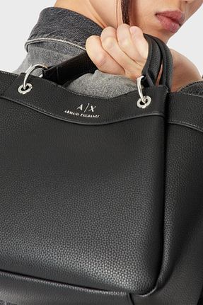 کیف دوشی مشکی زنانه پلی اورتان Armani Exchange - کد 700069127