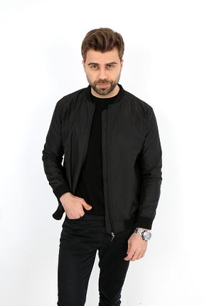 کاپشن مشکی مردانه رگولار B&T - کد 100881910