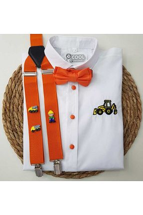 پیراهن نارنجی بچه گانه اسلیم فیت cool partyshop - کد 701186770