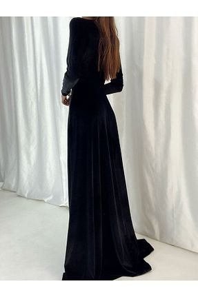 لباس مجلسی و فارغ التحصیلی مشکی زنانه مخمل Secret Passion Lingerie - کد 454983423