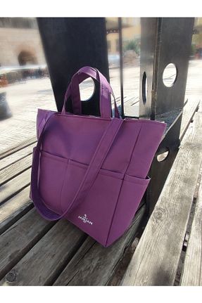 کیف دوشی بنفش زنانه پارچه ای JANJAN - کد 701537918