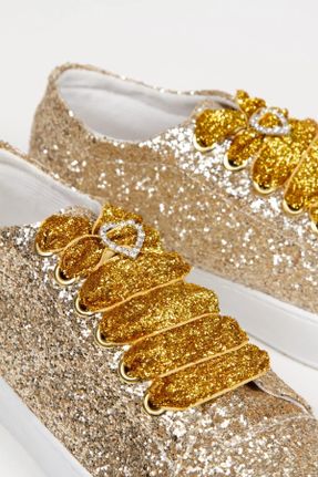 کفش مجلسی طلائی زنانه پاشنه کوتاه ( 4 - 1 cm ) پاشنه نازک کد 701574770